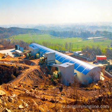 Экологичная производственная линия для дробления камня